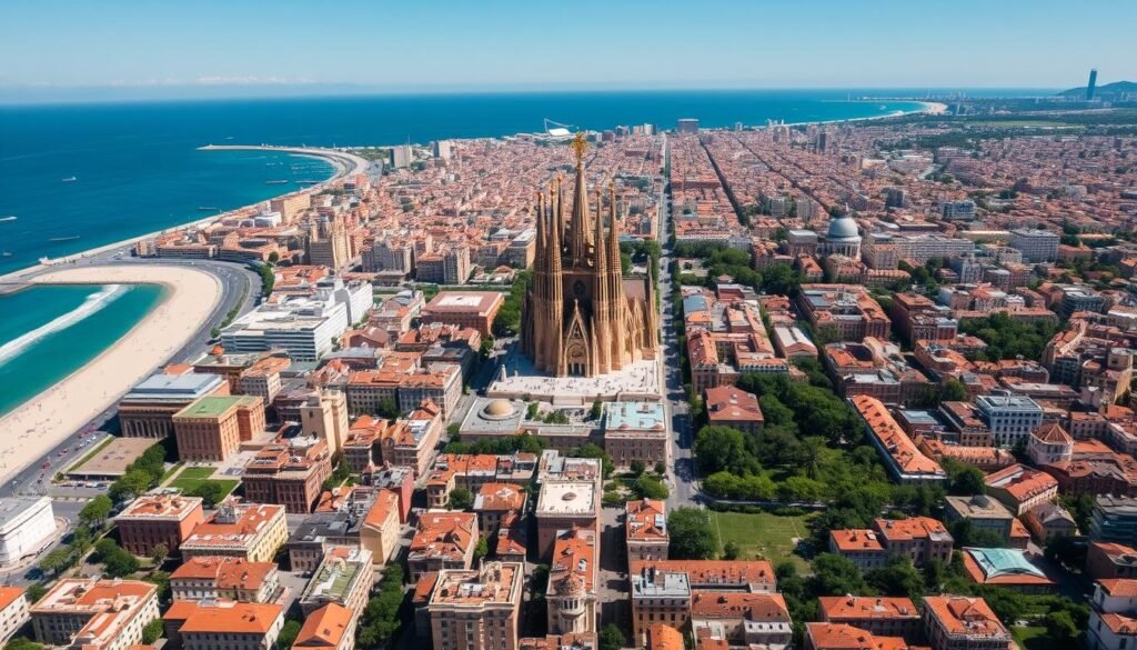 Aerial view of Barcelona, Spain - ranked among best places to live in Europe 2025 Aerial view of Barcelona, Spain - ranked among best places to live in Europe 2025