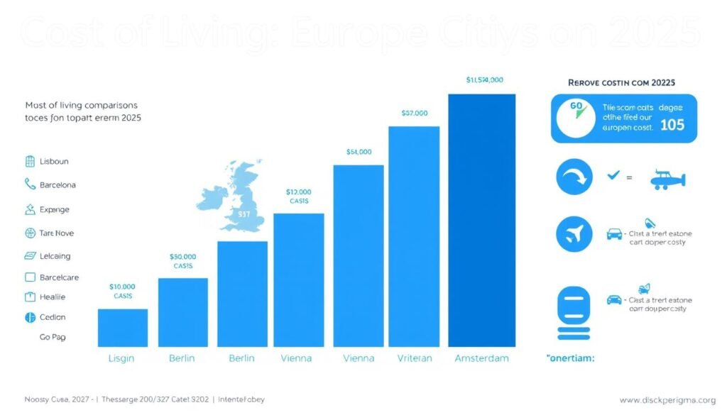 Cost of living comparison chart for the best places to live in Europe 2025 Cost of living comparison chart for the best places to live in Europe 2025