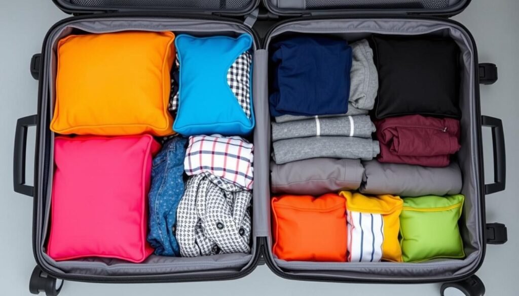 Efficient use of packing cubes for Europe travel organization