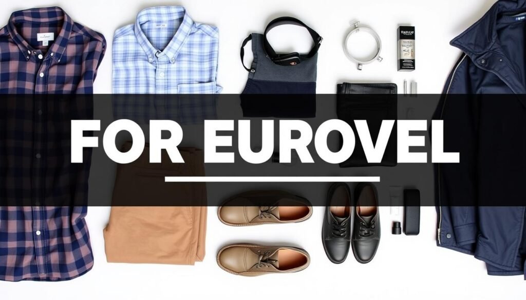 Men's packing essentials for Europe travel 2025