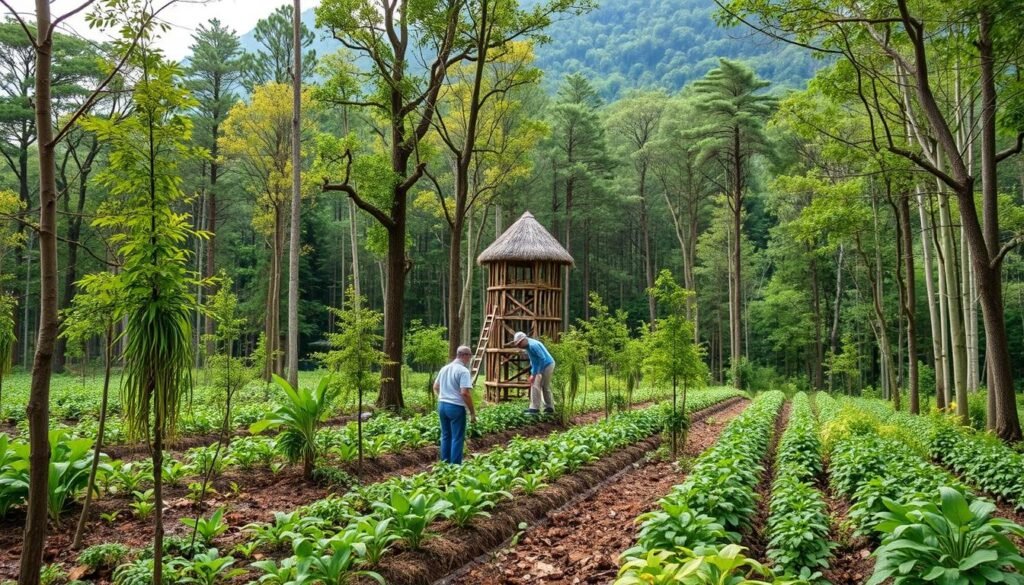 Reforestation project funded by carbon offset programs Reforestation project funded by carbon offset programs