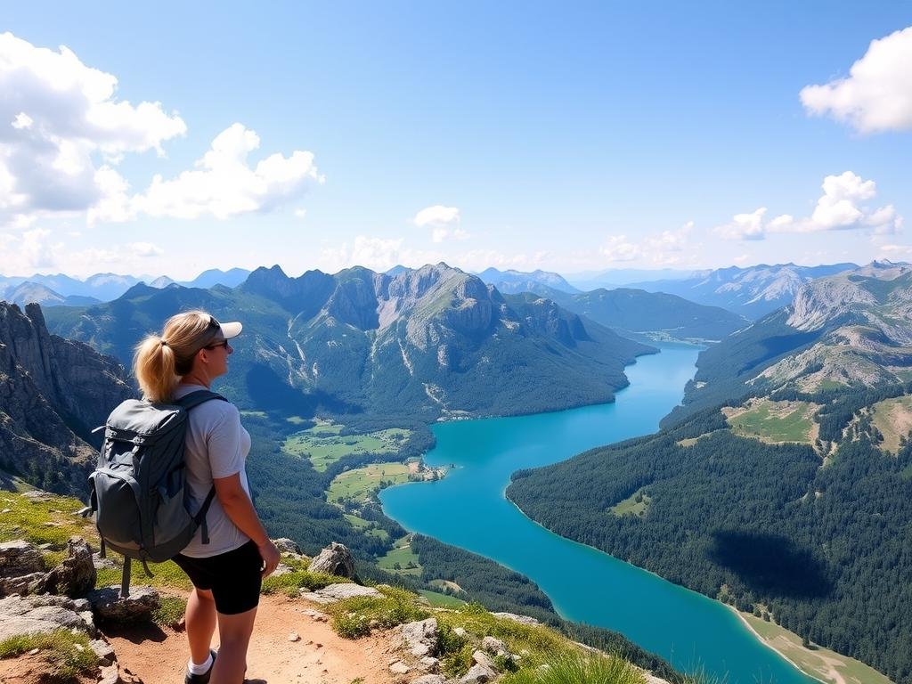 Solo female traveler hiking in Slovenia's Julian Alps in 2025 Solo female traveler hiking in Slovenia's Julian Alps in 2025