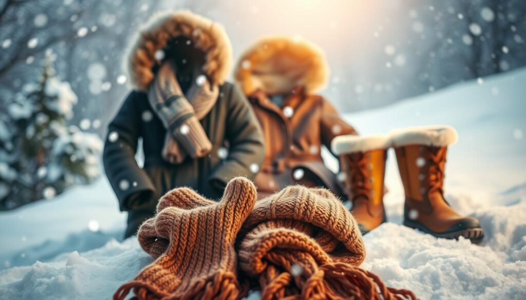 winter clothing items